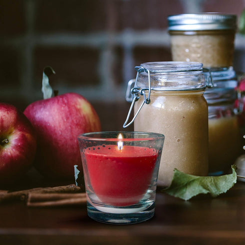 Glade Jar Candles, Fragrance Candles Infused with Essential Oils, Air Freshener Candles, Multiple Scents Available! (Apple of My Pie, 3.4oz- 2 Can...