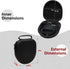 LTGEM Hard Case for Anker Soundcore Space Q45 / Q35 Adaptive Noise Cancelling Headphones - Protective Carrying Storage Bag (Black)...