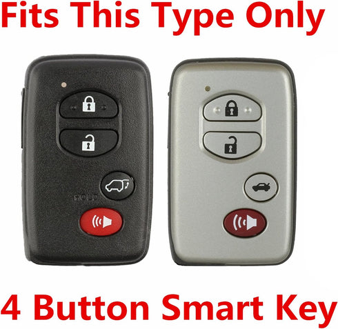 Rpkey Silicone Keyless Entry Remote Control Key Fob Cover Case protector Replacement Fit For Toyota Avalon Camry Corolla Highlander Prius RAV4 Ven...