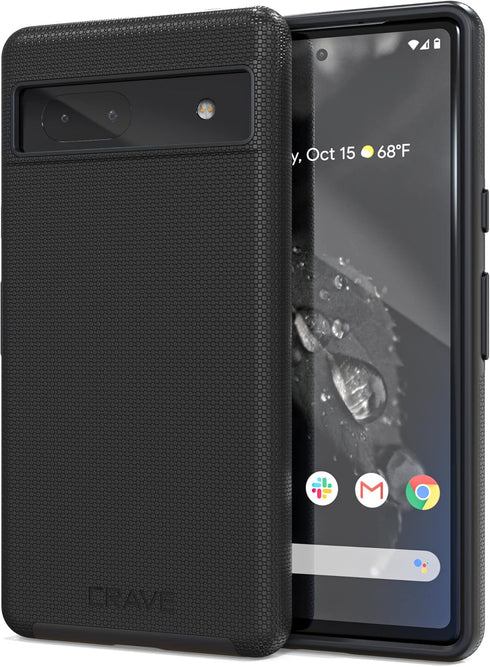 Crave Dual Guard for Google Pixel 7a Case, Shockproof Protection Dual Layer Case for Google Pixel 7a - Black...