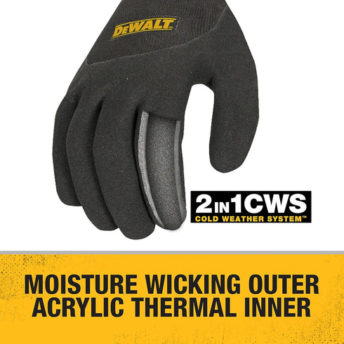 DEWALT DPG737 Glove in Glove Thermal Work Glove - Size L...