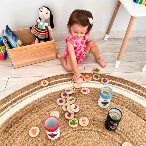 Wooden Memory Game - Matching Memory Game for Kids 3 and Up, 16Pcs | Educational Toy for Preschool Toddlers Board Games (Space)...
