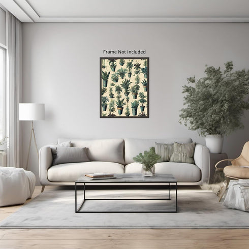 Posterizer 1 pcs-plants and pots-minimalist cute poster 3-Floral & Botanical Art-GIft for Men Women Teens-Living Room Bedroom Decor- unframed wall...