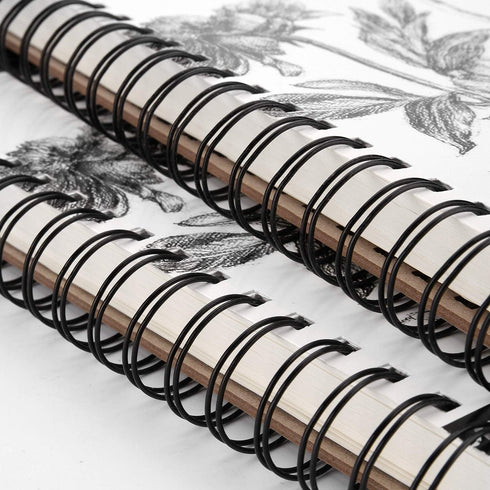 AGPTEK Sketch Book, Art Sketch Book 9''X12", 2 Packs (68lb/100g), Spiral Bound with Easy-to-Remove Pages, Great for Artists, Writers & Illustrator...