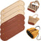 6 Pcs PU Leather Bag Bottom Shaper with Holes for DIY Bag Crochet, Atarvana Oval Bag Bottom Shaper Pads 12x4 Inch for DIY Purse Shoulder Bag Handb...