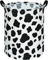 KUNRO Toy Bin Waterproof storage organizer for Nursery Hamper Home decor Closet Kids Bedroom Laundry Baby Gift Shelf Baskets (Rould Cow pattern)...