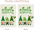 Happy St Patrick’s Day Garden Flag Gnomes for Outside Yard 12 x 18 Inch Double Sided Burlap Saint Patty’s Day Flags St Patricks Gnome Outdoor Deco...