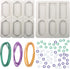 EUPNHY 2pcs Silicone Wax Sachet Molds Scented Wax Tablets Molds-Including 3pcs 40 inches Rawhide Rope and 60pcs Bails. (Combination 02)...