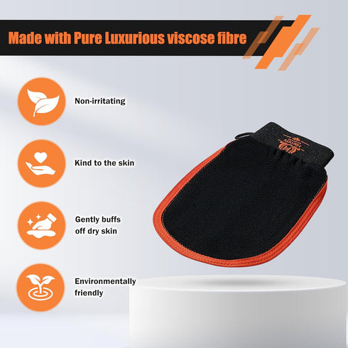 Exfoliating Glove Skin Scrubber – Deep Exfoliating Mitt for shower- Dead Skin Remover - Korean Skincare Exfoliator tool for Men & Women (1 Mitt)...