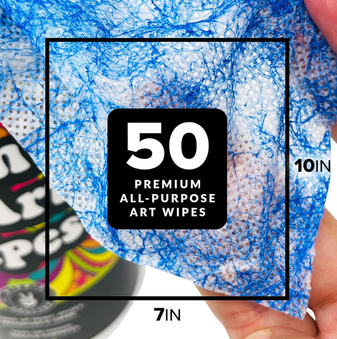 Paint & Art Wipes Paint Remover Wipes Cleaner Epoxy Glue Stains Latex, Acrylic Hand Cleaner and Plastic, Metal or Wood Surfaces, Floors, Brushes, ...