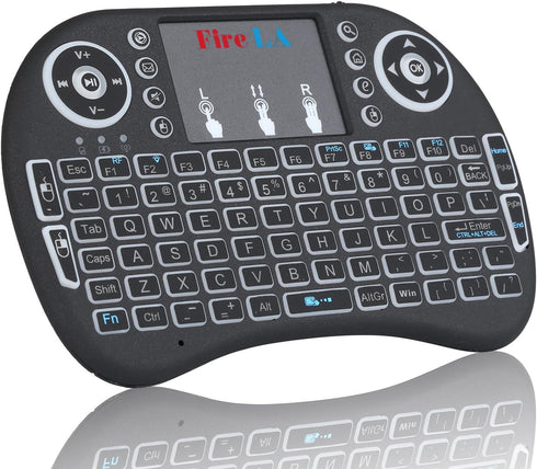 Rii 2.4GHz Mini Wireless Keyboard with Touchpad?QWERTY Keyboard,LED Backlit,Portable Keyboard Wireless for laptop/PC/Tablets/Windows/Mac/TV/Xbox/P...