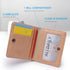 Alldaily Small RFID Wallet for Women Slim Compact Bifold Pocket Ladies Travel Mini Purse (Apricot)...