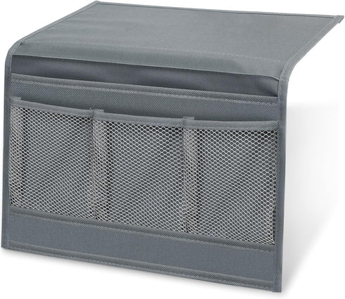 MCPINKY Bedside Storage Organizer, Couch Caddy Bedside Caddy Grey for Remote Control Magazine Phone...