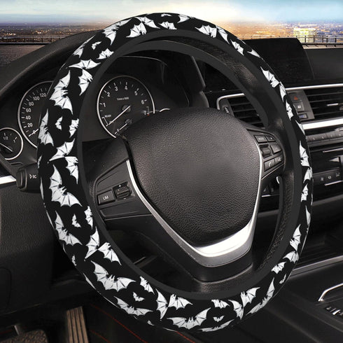 Halloween Bats Car Steering Wheel Cover Universal 15 Inches Anti-Slip Breathable Sweat Absorption Neoprene Car Accessories...