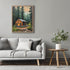 Posterizer 1 pcs- quaint village in the nature-cabins in the wild 1-Landscape & Nature Art-Floral Botanical Art- Decor for Home & Office- unframed...