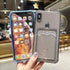 Compatible with iPhone X/XS Case, Clear Protective Card Slot Case, Slim Fit Soft TPU Shockproof Wallet Case with Cute Card Holder Pocket for iPhon...