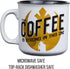 Silver Buffalo Star Wars The Coffee is Strong In This One Ceramic Camper-Style Coffee Mug, 20-Ounces...