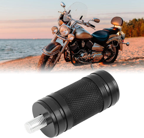 uxcell M8 x 1.25 Black Billet Knurled Burst Motorcycle Shifter Peg for Harley Davidson Touring...