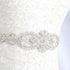 Pardecor Women Rhinestone Applique Crystal Wedding Trim Silver Applique Trims Sash Belt Applique for Bridal Dress Evening Dress for Bridesmaid Gow...