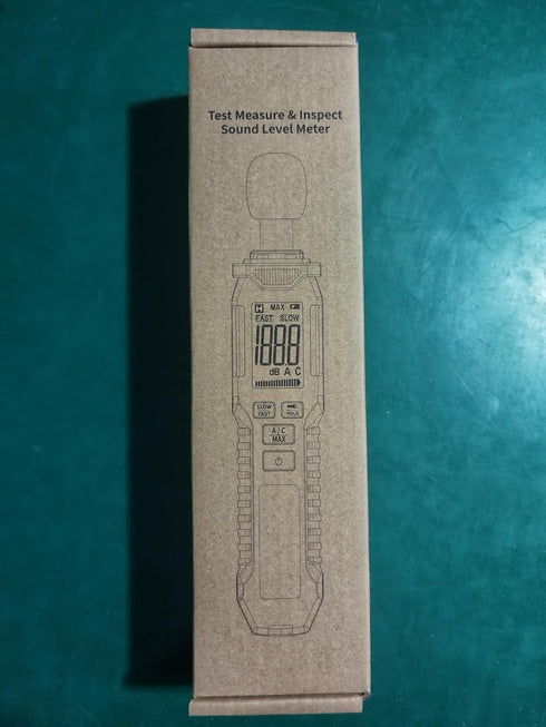 Decibel Meter, Sound Level Meter 30-130 dB with A/C Weighted, Digital Audio Noise Measure Device, Portable SPL Meter with LCD Color Display, Data ...