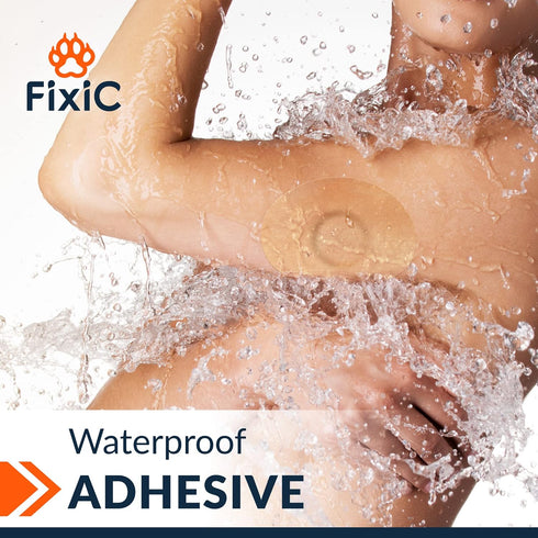 FixiC Freestyle Adhesive Patches 25 PCS – Good for Libre 1, 2, 3 & Plus – G7 & Stelo – Guardian – Waterproof Adhesive Patches – Libre Adhesive Cov...