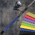Accering Fishscale Pattern Fishing Rod Grip Wrap, Heat Shrink Grip Tubing, Fishing Rod Handle Shrink Wrap (?45mm, L3.3ft, Blue)...