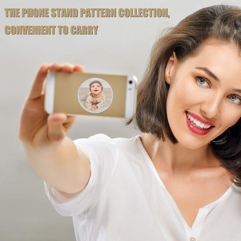 15 Pieces Blank Sublimation Phone Holders Collapsible Tablets and Cell Phones Grip Holder Adhesive Blank Finger Stand Holder with Double-Sided Tap...