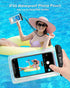 F-color Waterproof Phone Pouch - 2 Pack Iridescent Edges Phone Waterproof Pouch for iPhone 14 13 Pro Max Galaxy S24 Up to 7.2", IPX8 Waterproof Ph...