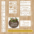 22 Pieces Large Letter Welcome Stencils for Painting on Wood, Reusable Farmhouse Stencil Plastic Wood Burning Stencil Word Painting Stencil Craft ...