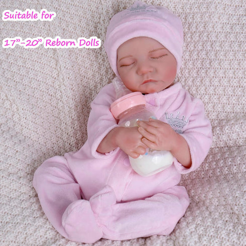 Aori Reborn Baby Dolls Clothes 20 inch Pink Outfit Accessories for 17-20 Inch Reborn Doll Newborn Girl...