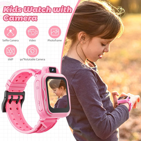 Kids Digital Watch Girls, Best Christmas Birthday Gifts for Age 3 4 5 6 7 8 9 Years Children,Touchscreen Toddler Sport Smart Watch with Camera FM ...
