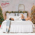 Biscaynebay Wrap Around Bed Skirts for King & Cal King Beds Extra Short Drop of 9", White Elastic Dust Ruffles Easy Fit Wrinkle & Fade Resistant S...