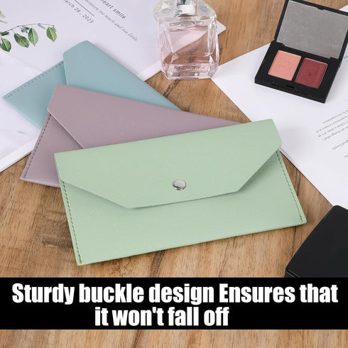 3 PCS Cash Envelope Wallet Cash Money Pouch PU Leather Reusable Budget Envelope Cash Envelope Cash Stuffing Wallet Cash Tip Envelopes Cash Wallet ...