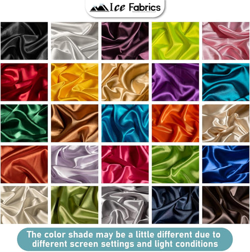 Stretch Charmeuse Satin Fabric by The Yard - 58/60” Wide Premium Silky & Smooth Charmeuse Fabric by The Yard for Sewing Apparel, Dresses, Night Go...