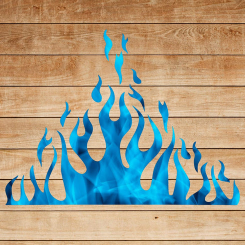 5 Sheets Flame Stencil Airbrush Flame Fire Stencil Fire Reusable Templates Painting Decor Template for Arts Window Wall Crafts Painting Decoration...
