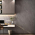 16"×118" Thick Dark Grey Concrete Contact Paper for Countertops 3D Darker Gray Concrete Wallpaper Peel and Stick Removable Cement Wall Paper Vinyl...