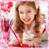 YVAINE 48 Pieces Valentine Pencils for Kids,Valentine's Day Pencils Assortment with Eraser 24 Wooden Pencils 24 Valentines Heart Eraser for Home S...
