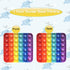 Alphabet Number Fidgety Pops (1 Pcs), ABC Learning & Educational Letter Popper Game, Stress Relief Autism Sensory Toys, Preschool Kindergarten Cla...