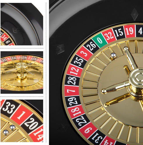 10-Inch Roulette Wheel - Casino Games with Wheel and 2 Balls Included - Adults Games for Game Night, Work Event, or Casino Party...