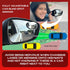Blind Spot Car Mirrors: Semi Oval Convex Rear View/Side Car Mirror |Automotive Exterior Accessories | Blindspot Stick On Mirror For Car By Utopica...