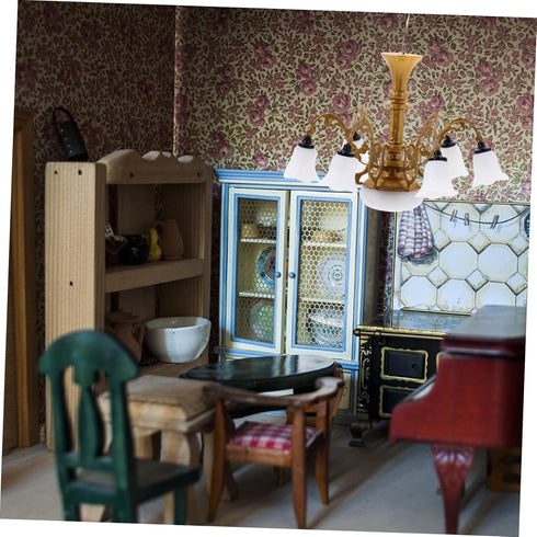 Model Chandelier Mini Lamp Doll House Mini Chandelier Tiny House Chandelier Lamp Tiny House Lamp Tiny House Ceiling Lamp Dollhouse Led Chandelier ...