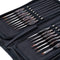 Transon Artist Detail Paint Brushes with Case 15pces for Model Miniature Painting, Nylon, Dark Brown...