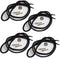 Blank Bolo Tie Parts Kit Round Slide Textured Tips Black Cord DIY Silver Tone Tone Supplies for 4 Ties...