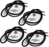 Blank Bolo Tie Parts Kit Round Slide Textured Tips Black Cord DIY Silver Tone Tone Supplies for 4 Ties...