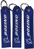 Boeing Keychain | Luggage Tag | airline Logo - Blue (Boeing ) pack 3...