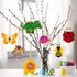 AurGun 40Pcs Unfinished Wooden Cutouts, Spring 8 Styles Wood Butterfly Flower Bee Slices, Blank Wooden Paint Crafts, DIY Wooden Paint Crafts for K...