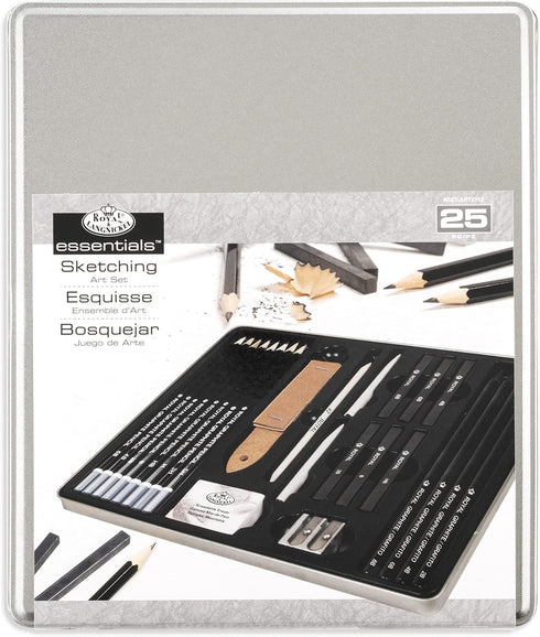Royal & Langnickel Essentials(TM) Sketching Art Set W/Tin Blue, 1 count (pack of 1)...