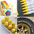 Lesun Yellow Paint Pens Paint Markers, 12 Pack Waterproof Oil-Based Paint Pen Set Quick Dry and Permanent, Markers for Rock Painting, Stone, Ceram...