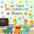 Flower Butterfly Bulletin Cutouts Classroom Bulletin Board Decor Let Your Imagination Bloom Paper Cutouts for Floral Party School Home Wall Window...