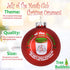 Tree Buddees Jelly of The Month Club Red Glass Christmas Ornament...